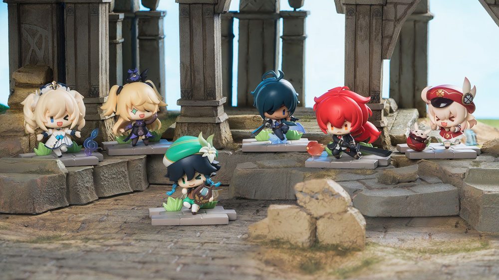 Genshin Impact Battle Scene Series Trading Figure 6-Pack Mondstadt Edition 5 cm