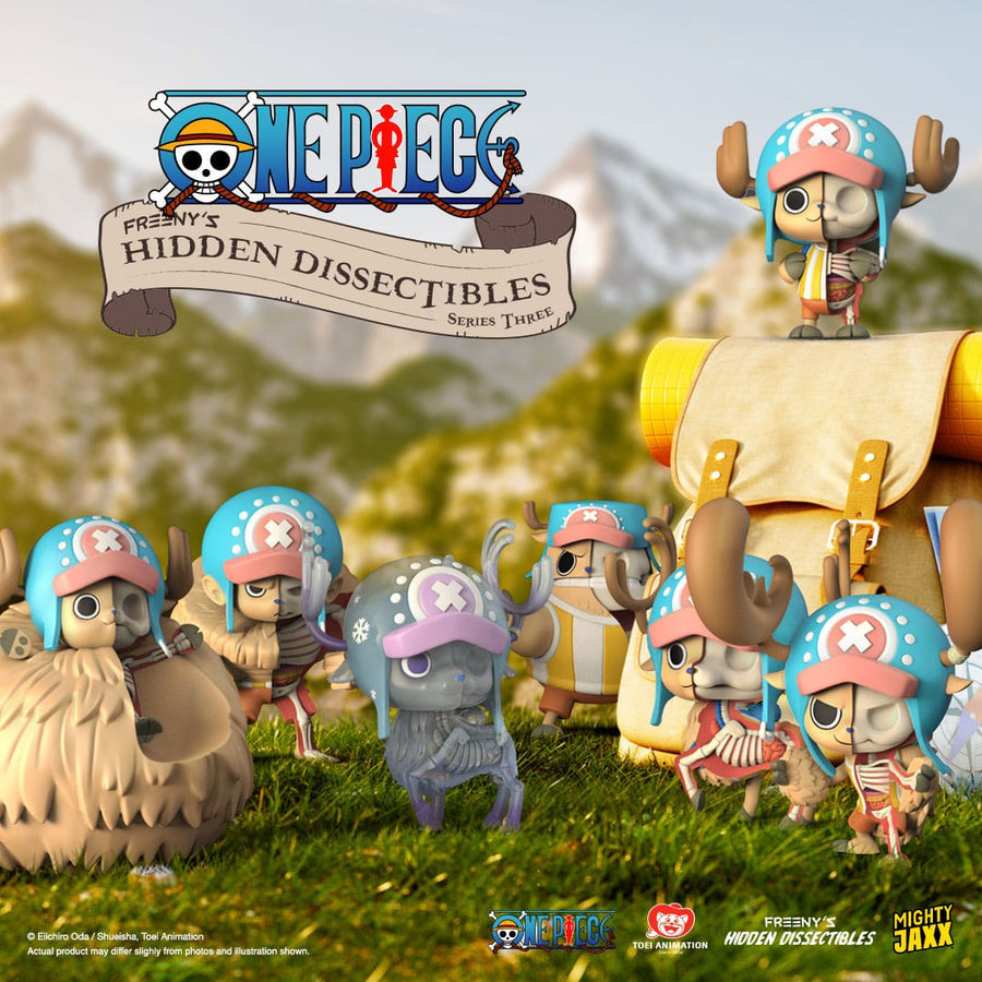 One Piece: Freeny's Hidden Dissectibles Series 3 Chopper 4 inch Vinyl Figure Blind Box Display (1)