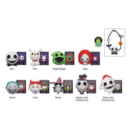 Nightmare before Christmas Charm 3D PVC Bag Clips Display (24)