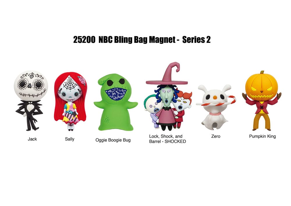 Nightmare before Christmas magnets blind pack Series 2 Display (12)