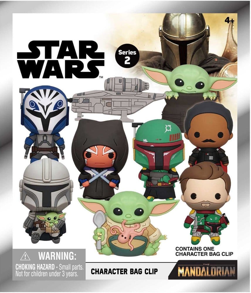 Star Wars Mandalorian 3D Foam Bag Clips Series 2 Display (24)