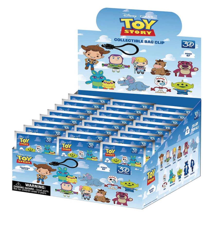 Toy Story 3D PVC Bag Clips 30th Anniversary Series 67 Display (24)