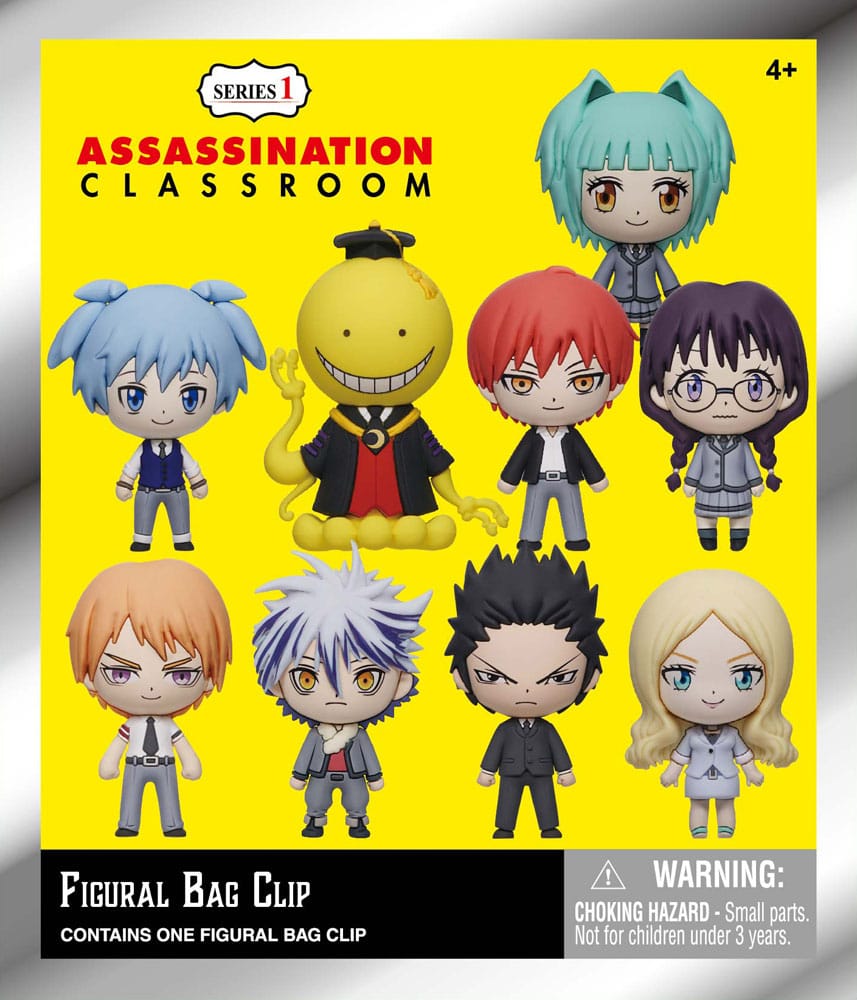 Assassination Classroom 3D Foam Bag Clips Series 1 Display (24)