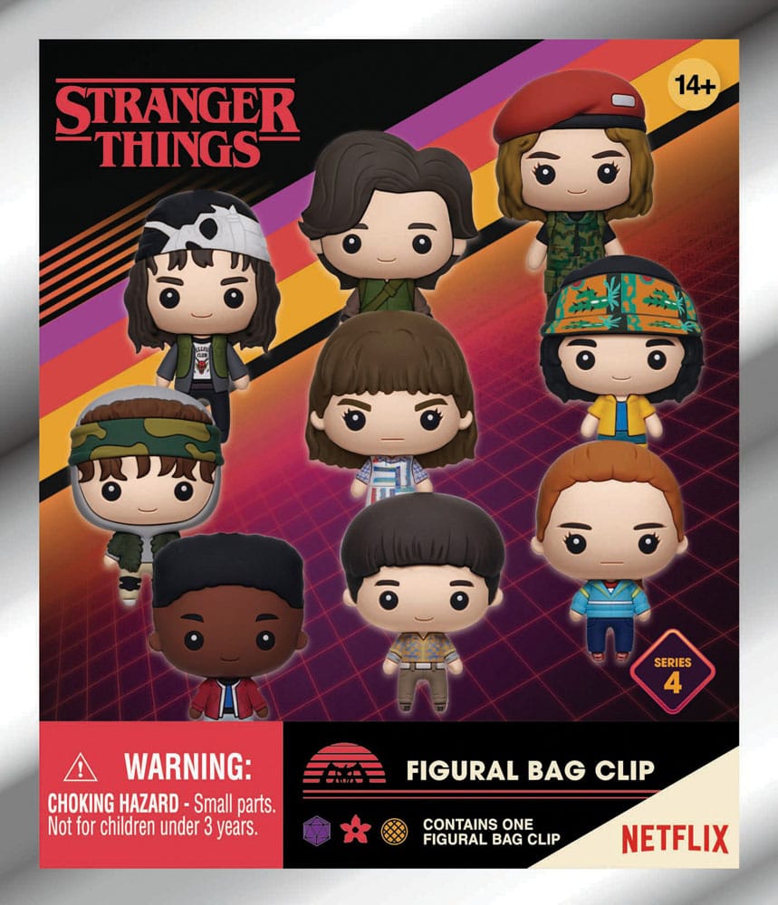 Stranger Things 3D PVC Bag Clips Series 4 Display (24)