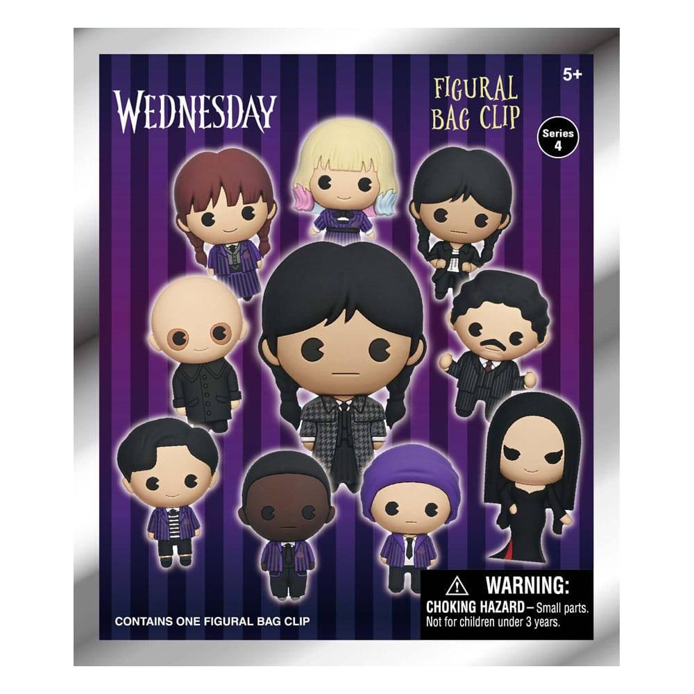 Wednesday 3D Foam Bag Clips Series 4 Display (24)