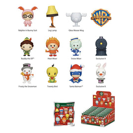 Warner Brothers 3D PVC Bag Clips WB Christmas Series 1 Display (24)