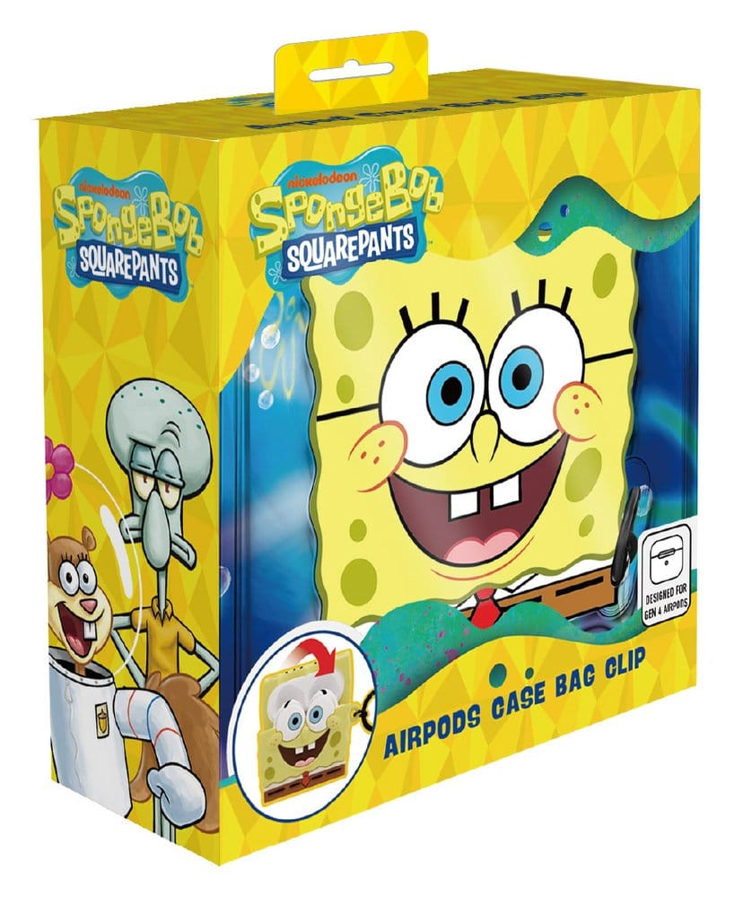 SpongeBob 3D Foam Airpods Case Bag Clip Display (12)