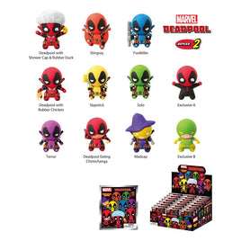 Marvel 3D PVC Bag Clips Deadpool Series 2 Display (24)