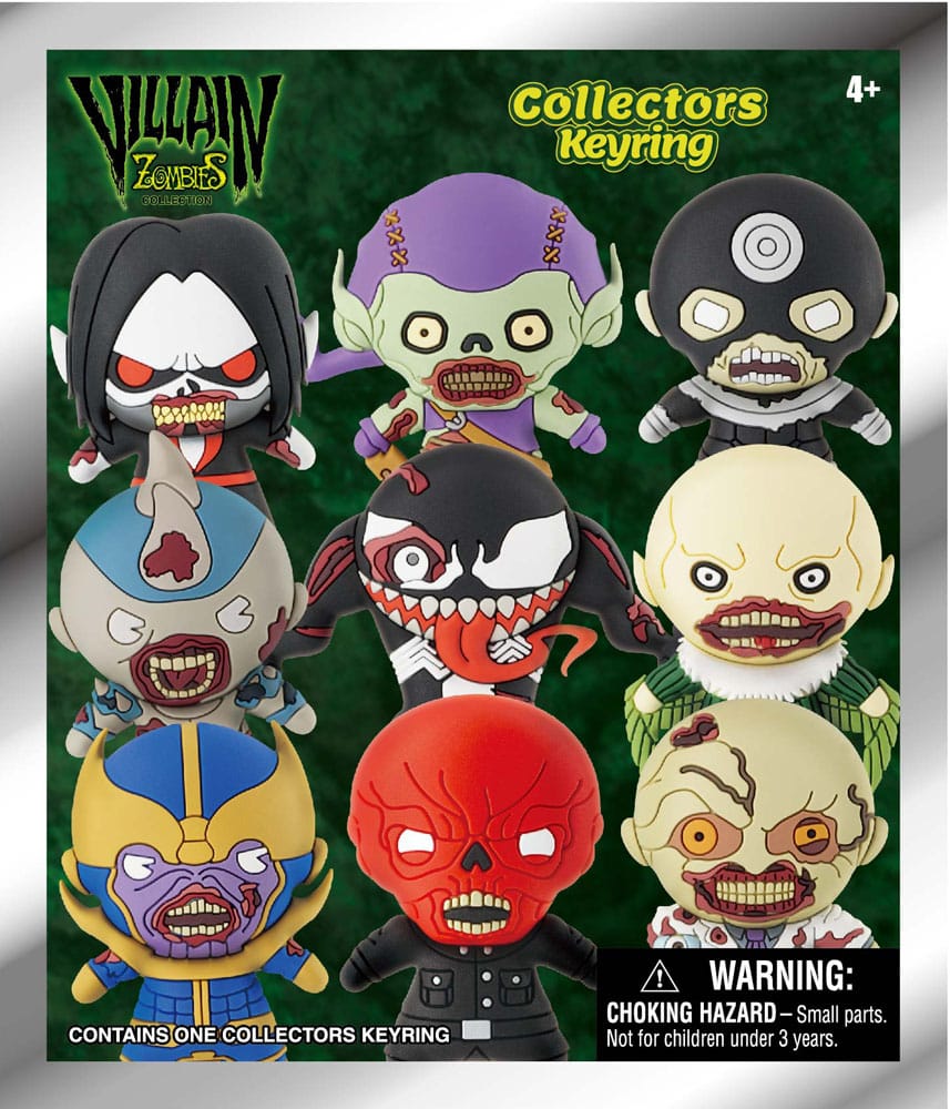 Marvel 3D PVC Bag Clips  Series 1 Zombies Display (24)