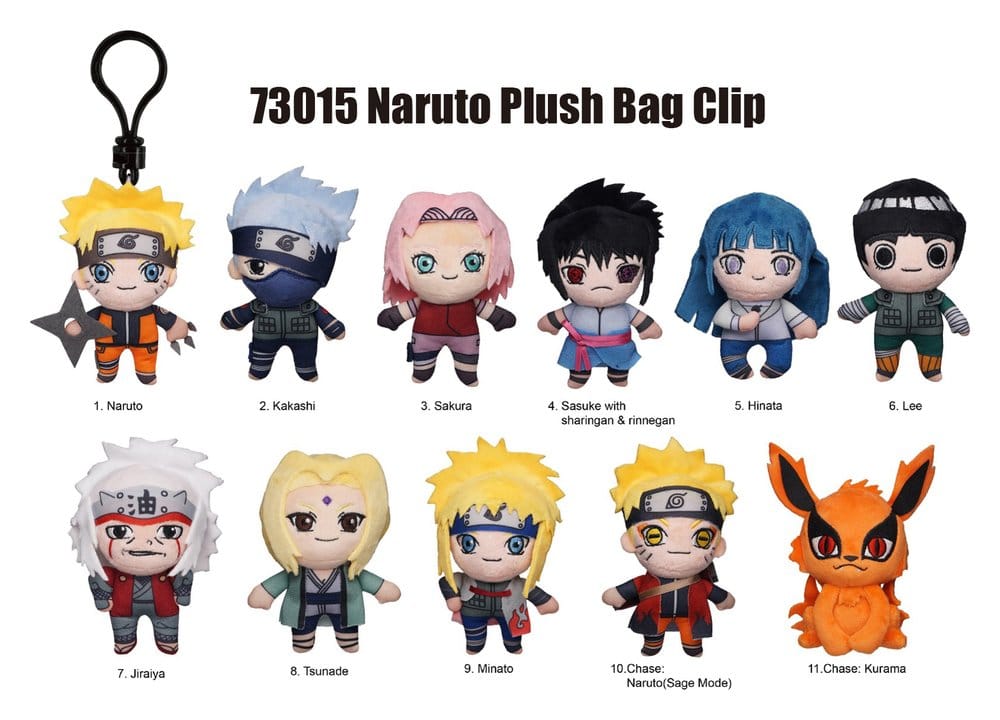 Naruto Plush Bag Clips Display (24)