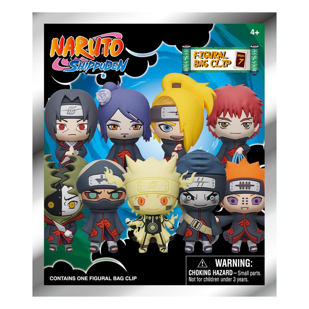 Naruto 3D Foam Bag Clips Series 7 Display (24)