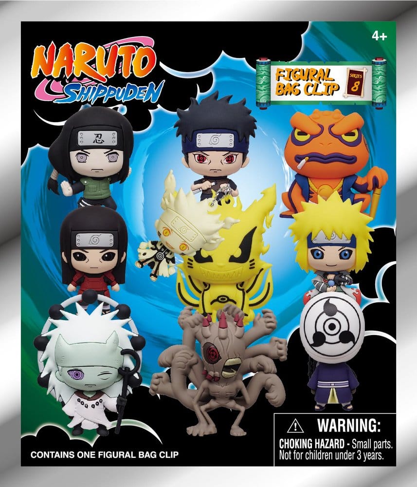 Naruto 3D Foam Bag Clips Series 8 Display (24)