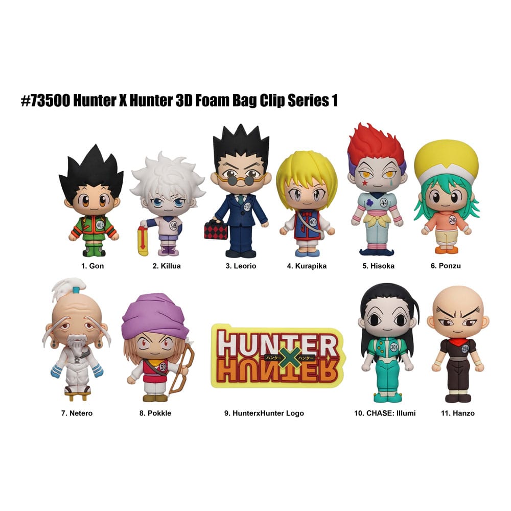 Hunter x Hunter 3D Foam Bag Clips Series 1 Display (24)