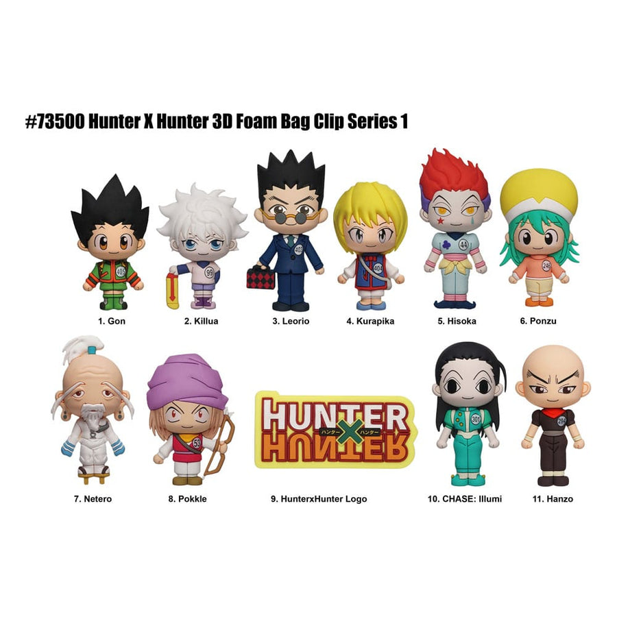 Hunter x Hunter 3D Foam Bag Clips Series 1 Display (24)