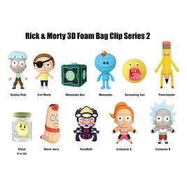 Rick and Morty 3D PVC Bag Clips Series 2 Display (24)