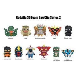 Godzilla  3D PVC Bag Clips  Series 2 Display (24)