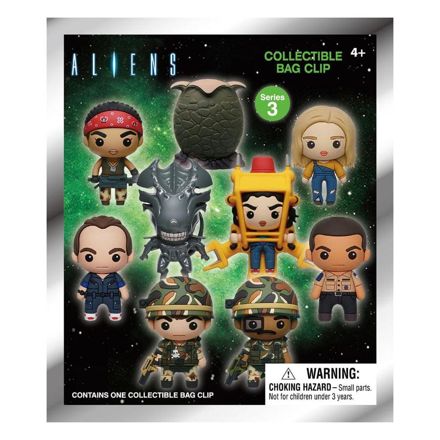 Alien 3D PVC Bag Clip Series 3 Display (24)