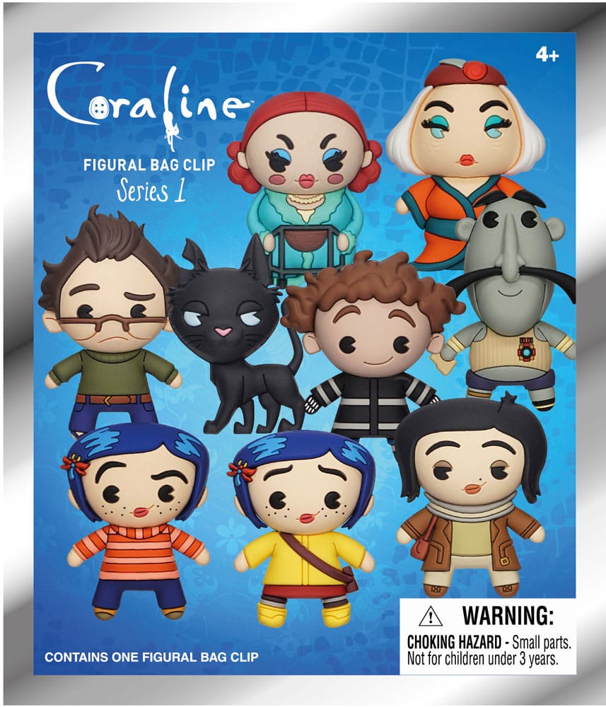 Coraline 3D PVC Bag Clips  Series 1 Display (24)