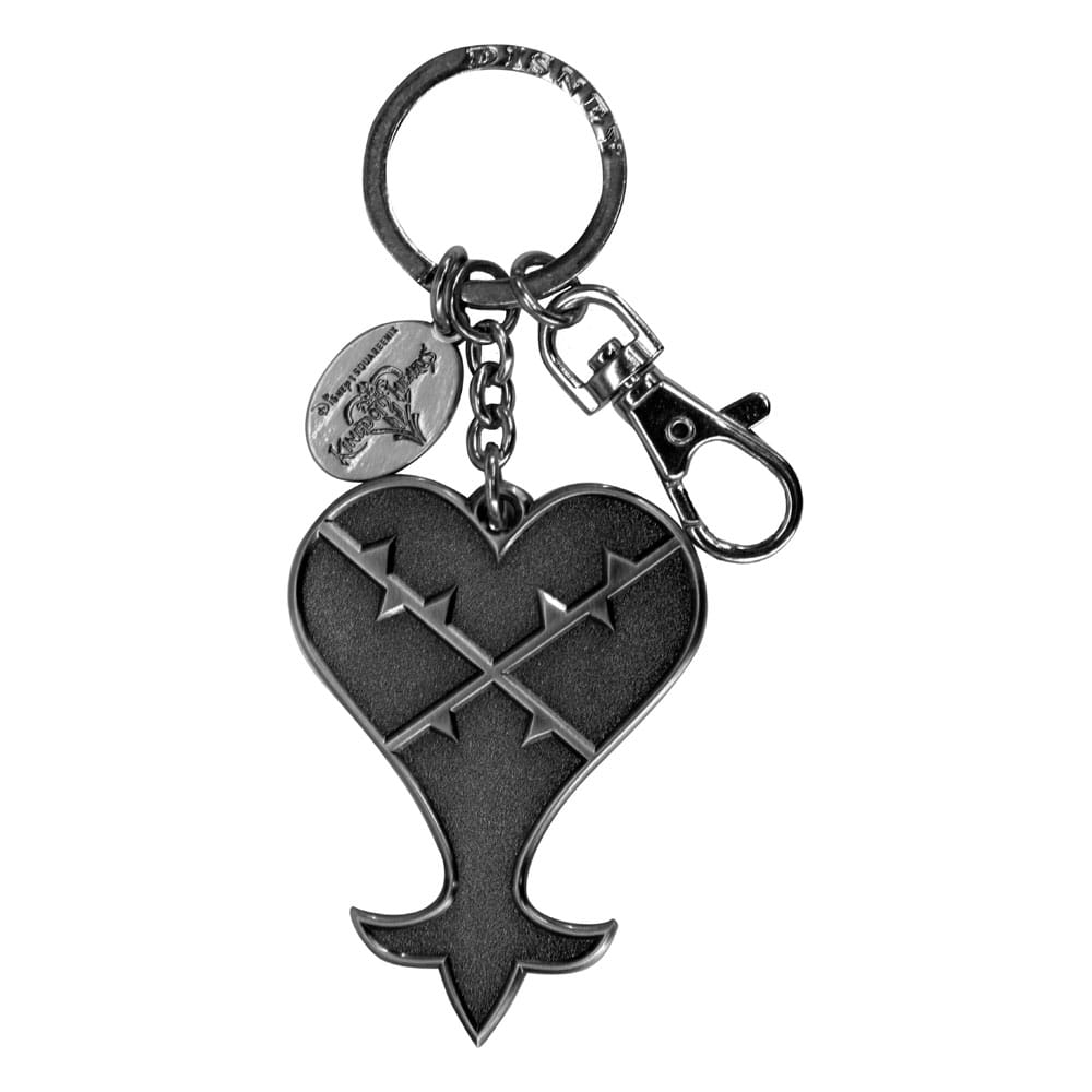 Kingdom Hearts Metal Keychain Heartless Logo