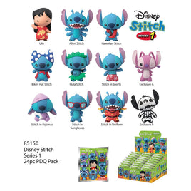 Lilo & Stitch 3D PVC Bag Clips Series 1 Display (24)