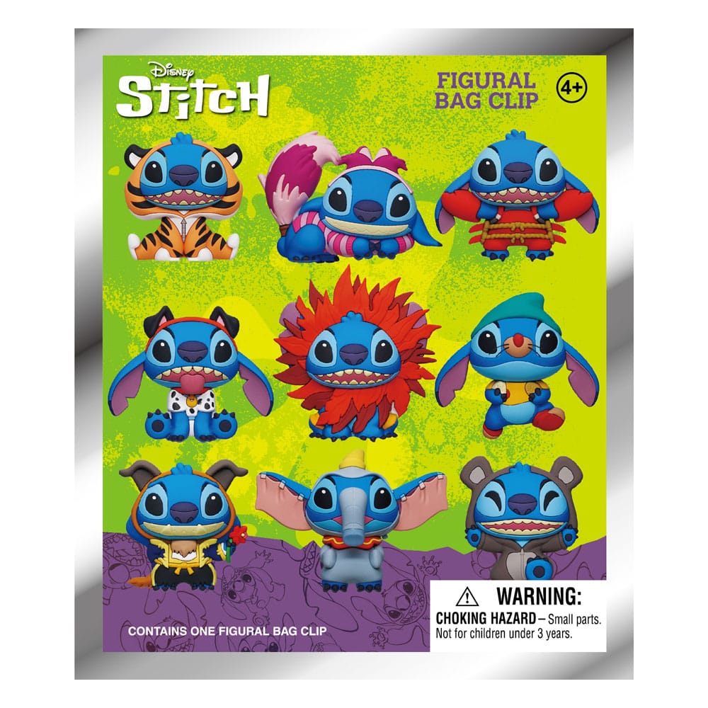 Lilo & Stitch 3D PVC Bag Clips Series 1 Stitch in costume Display (24)