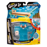 Minecraft Heroes of Goo Jit Zu Meteor Madness Stretch Figure Steve 12 cm
