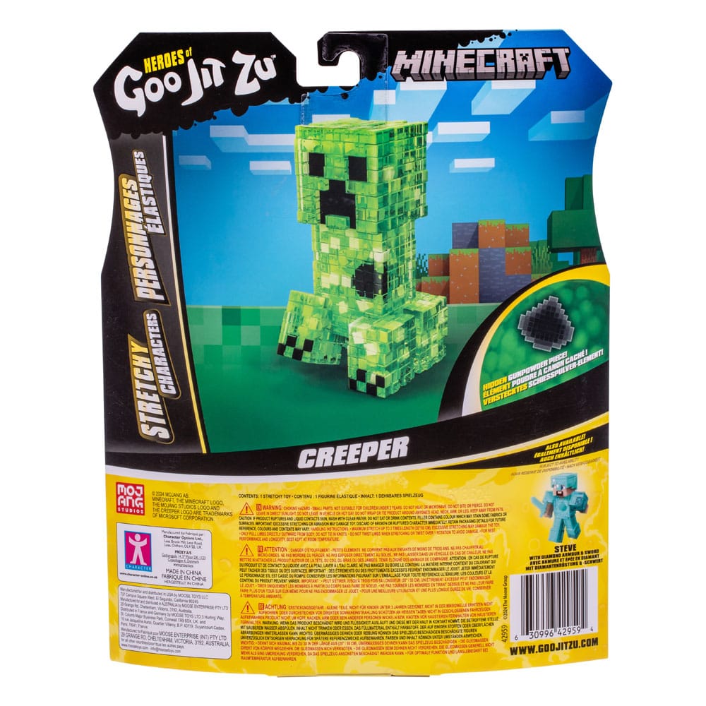 Minecraft Heroes of Goo Jit Zu Meteor Madness Stretch Figure Creeper 12 cm