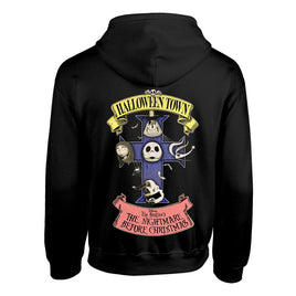 Nightmare before Christmas Hooded Sweater Halloween Town Size L