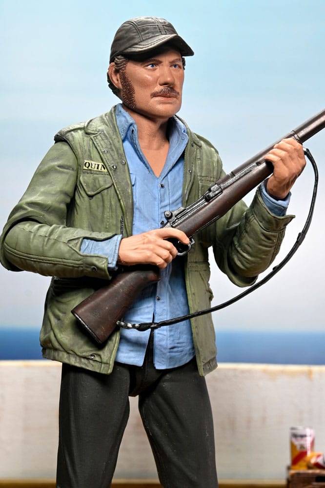 Jaws Action Figure Ultimate Sam Quint 50th Anniversary Figure 18 cm