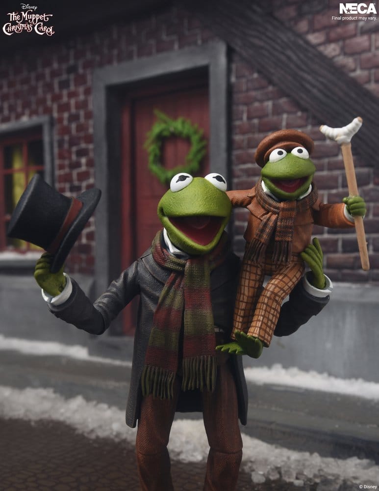The Muppet Christmas Carol Ultimate Action Figures 2-Pack Kermit as Bob Cratchit & Robin as Tiny Tim 18 cm