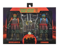 Teenage Mutant Ninja Turtles III Action Figure 2-Pack Leonardo & Michelangelo 18 cm