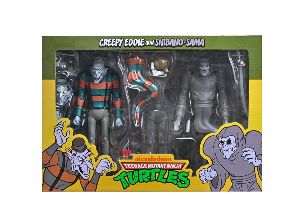 Teenage Mutant Ninja Turtles: Saturday Morning Adventures Action Figure 2-Pack Creepy Eddie & Shibano-Sama 17 cm