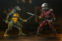 Teenage Mutant Ninja Turtles (1990 Movie) Action Figure Roof Top Battle Shredder vs Leo 18 cm