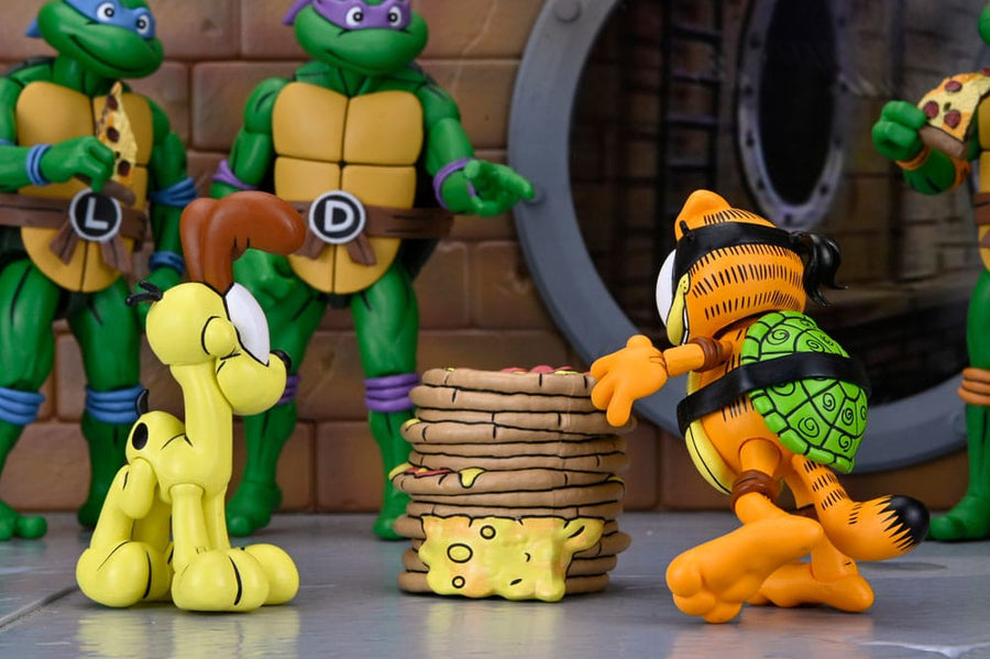 Teenage Mutant Ninja Turtles (Archie Comics) x Garfield Action Figure 2-Pack Ultimate Garfello & Odie 10 cm