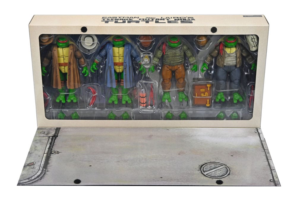 Teenage Mutant Ninja Turtles Action Figure 4 Pack Gangster Turtles 18 cm