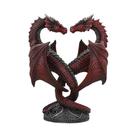 Anne Stokes Candle Holder Dragon Heart Valentine's Edition 23 cm