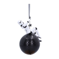 Original Stormtrooper Hanging Tree Ornament Wrecking Ball Hanging Stormtrooper 12 cm