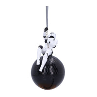 Original Stormtrooper Hanging Tree Ornament Wrecking Ball Hanging Stormtrooper 12 cm