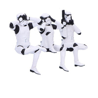 Stormtrooper Figures Three Wise Sitting Stormtroopers 11 cm