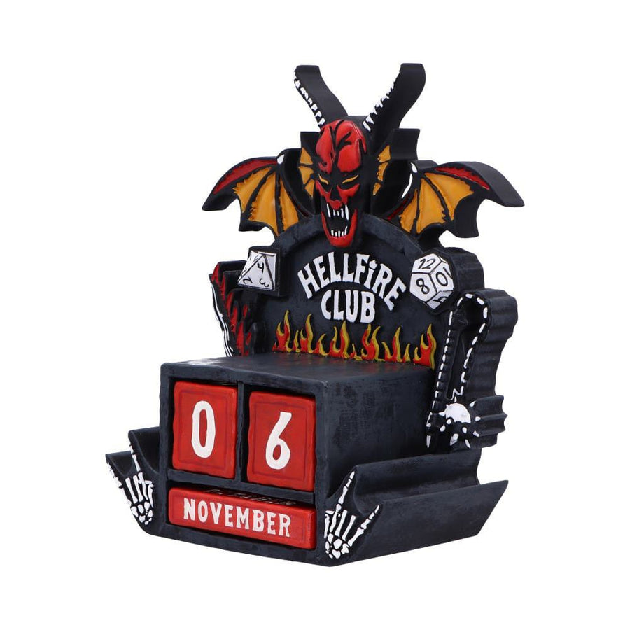 Stranger Things Perpetual Calendar Hellfire Club 15 cm