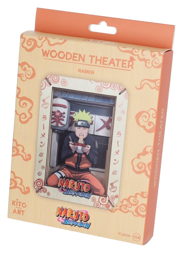 Naruto Model Kit Wooden Theatre Ramen (Medium) 14 cm