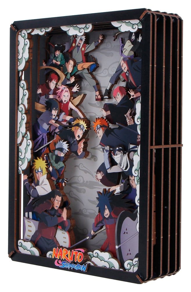 Naruto Model Kit Wooden Theatre Combat (Large) 26 cm