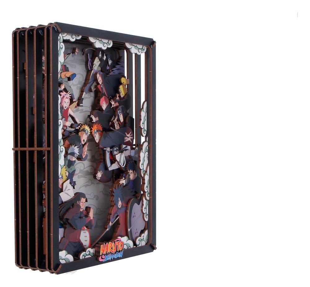 Naruto Model Kit Wooden Theatre Combat (Large) 26 cm