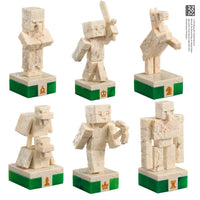 Minecraft Chess Set Overworld Heroes vs. Hostile Mobs