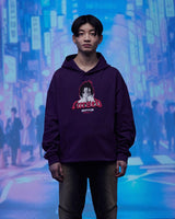 Naruto Shippuden Hooded Sweater Graphic Purple Size M