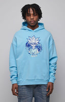 Hunter x Hunter Hooded Sweater Graphic Blue Size S