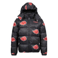 Naruto Puffer Jacket Akatsuki Red Size L