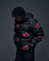 Naruto Puffer Jacket Akatsuki Red Size L