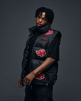 Naruto Puffer Jacket Akatsuki Red  Size XXXL