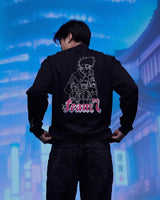 Naruto Shippuden Sweatshirt Graphic Black Size XL